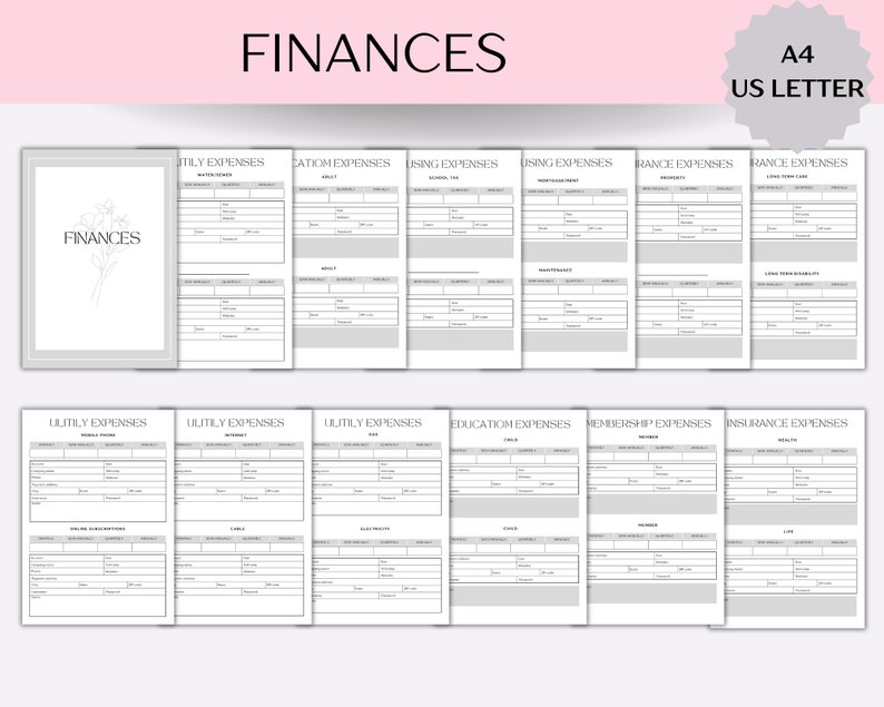 End of Life Planner Printable, Emergency Binder, Death Planner, Life ...