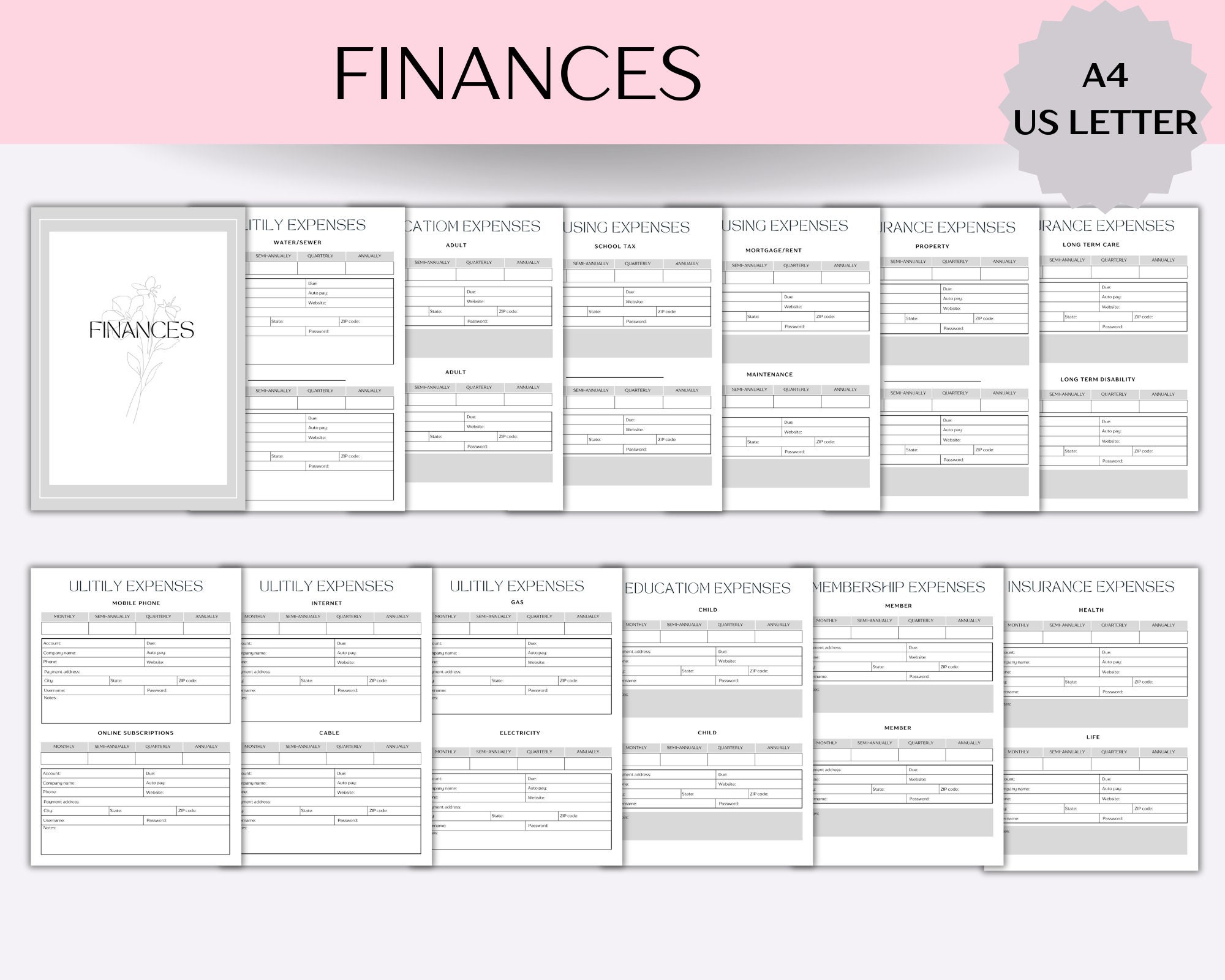 End of Life Planner Printable, Emergency Binder, Death Planner, Life ...
