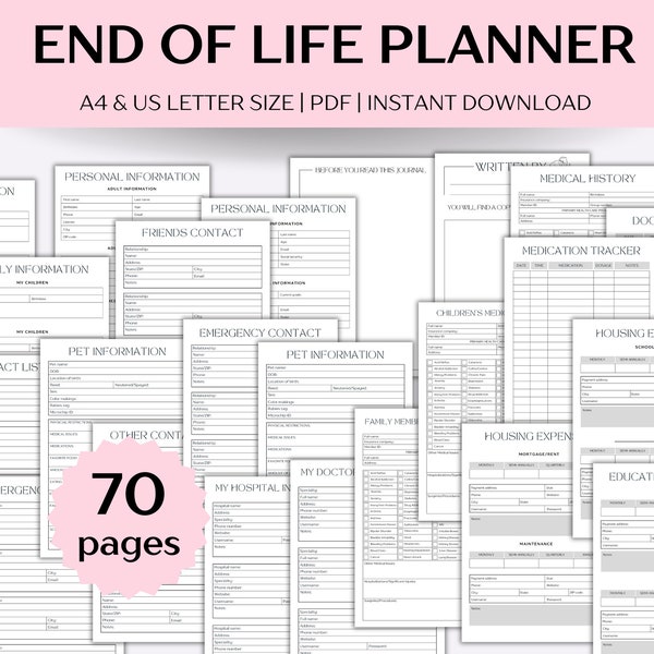 Life Binder - Etsy