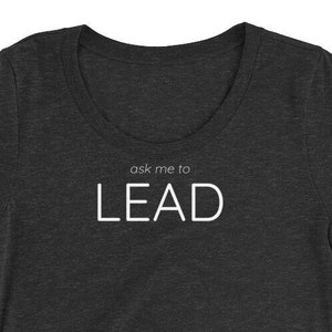 ask me to LEAD Ladies' short sleeve t-shirt image 1