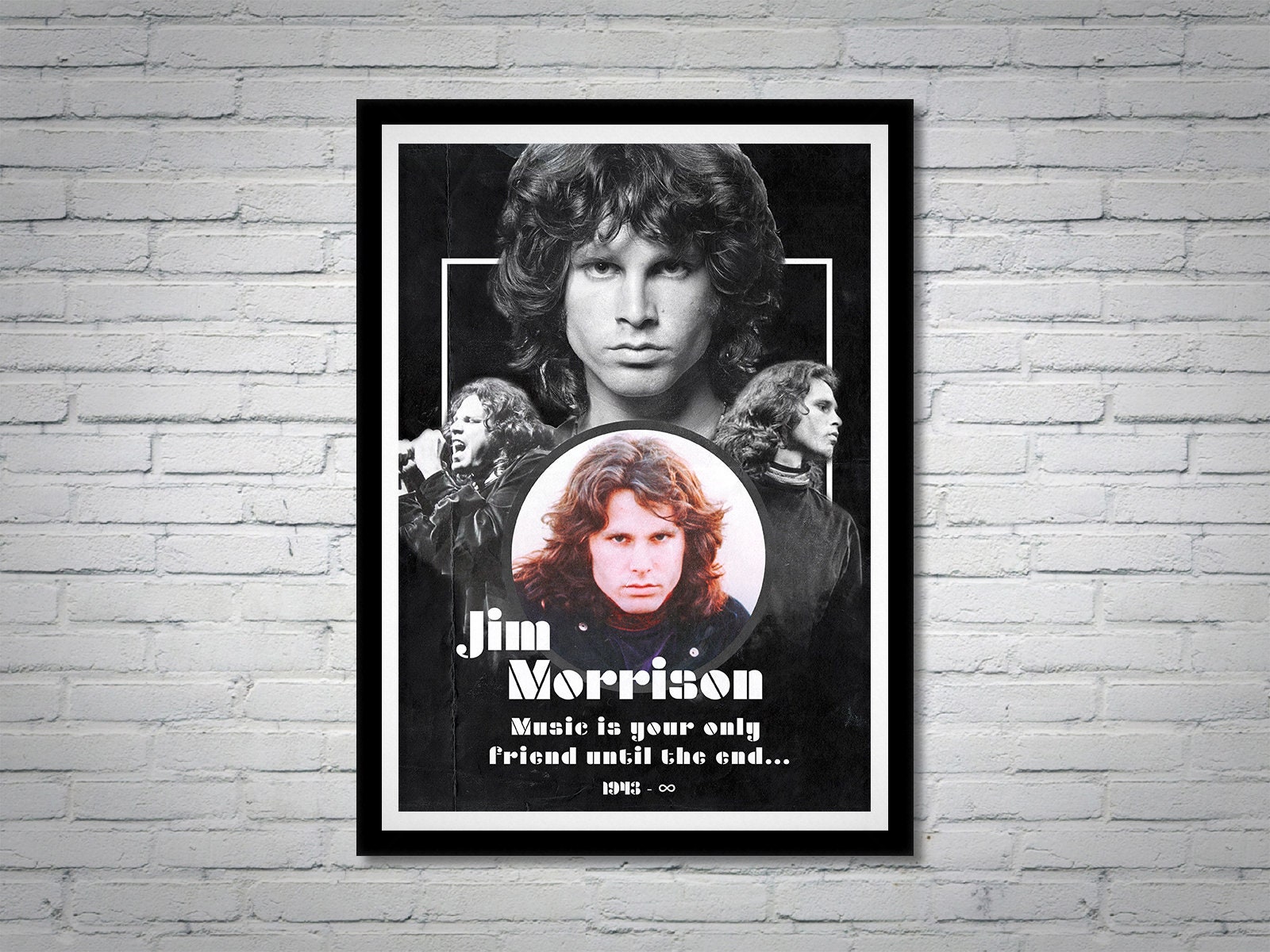 Jim Morrison Poster Collage / Album Cover Poster Poster Print | Etsy