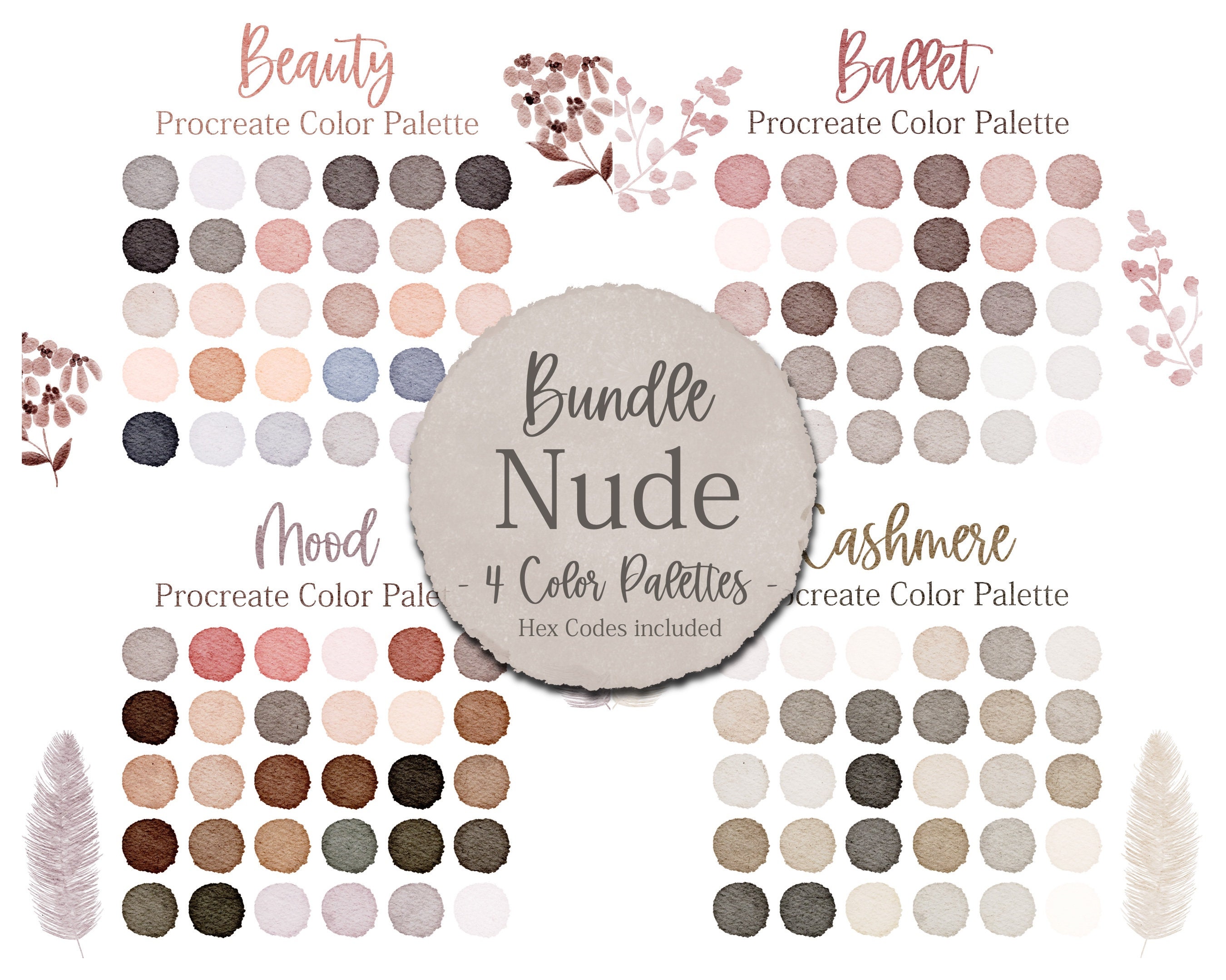 Nude color palettes deals