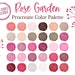 Valentine Bundle Color Palette Love Pink Procreate Hex Codes Rose ...