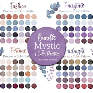 Violet Palette Procreate Petrol Tones Palette Blue Colour Hex Codes Fairy Colors Bundle Palette Fairytale Colors Hex Codes Swatches Mystic