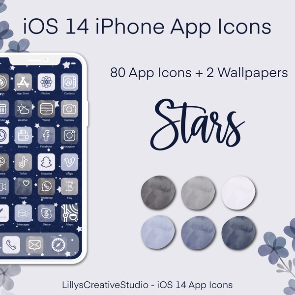 Galaxy App Icons - Etsy