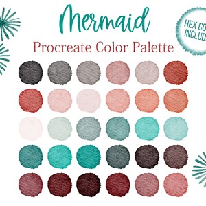 Ocean Palette Procreate, Blue Tones Color Palette, Red Colour Palette, Colors Procreate Palette, Water Color Palette, Dark Green Procreate