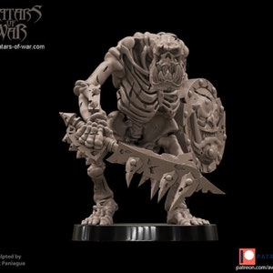 Orc Skeleton Warrior by Avatars of War, suitable for 28-32mm scale wargaming and hobbyists