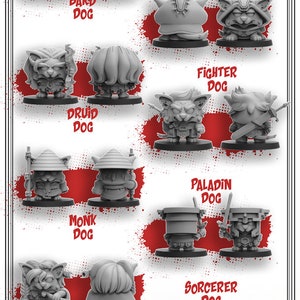 Dog Person by Heresy Labs Including Assassin, Barbarian, Bard, Cleric, Druid, Fighter, Monk, Paladin, Ranger, Sorcerer, Warlock and Wizard
