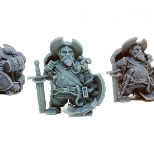 Don Quixote de La Panza Halfling Dreamer (Small) 28mm-32mm Scale Miniatures Sculpted by Ezipion.