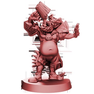 Pirate of the Orc Bay-Black Orc 2 and Drinking Orc Pirate Captain