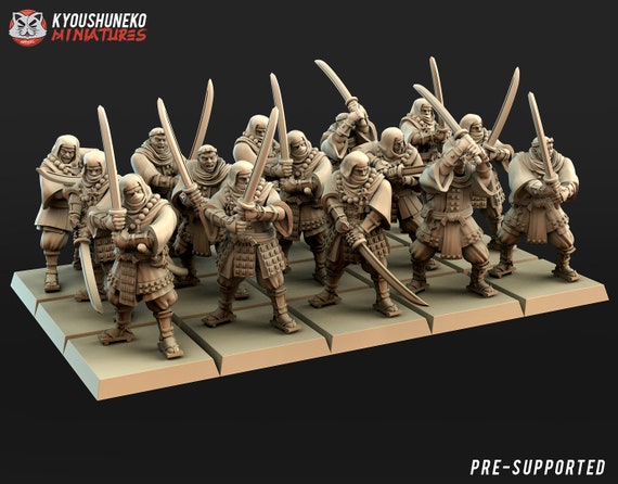 Sohei Japanese Warrior Monks Ikko Ikki 28mm and 32mm Miniatures by