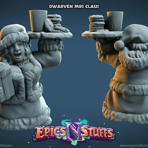 Zwerge Mrs Claus 28mm Miniatur für Tabletop Gaming und Dioramas