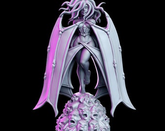 Salanith, 32mm scale figurine for tabletop miniature gaming based on dark fantasy JRPG
