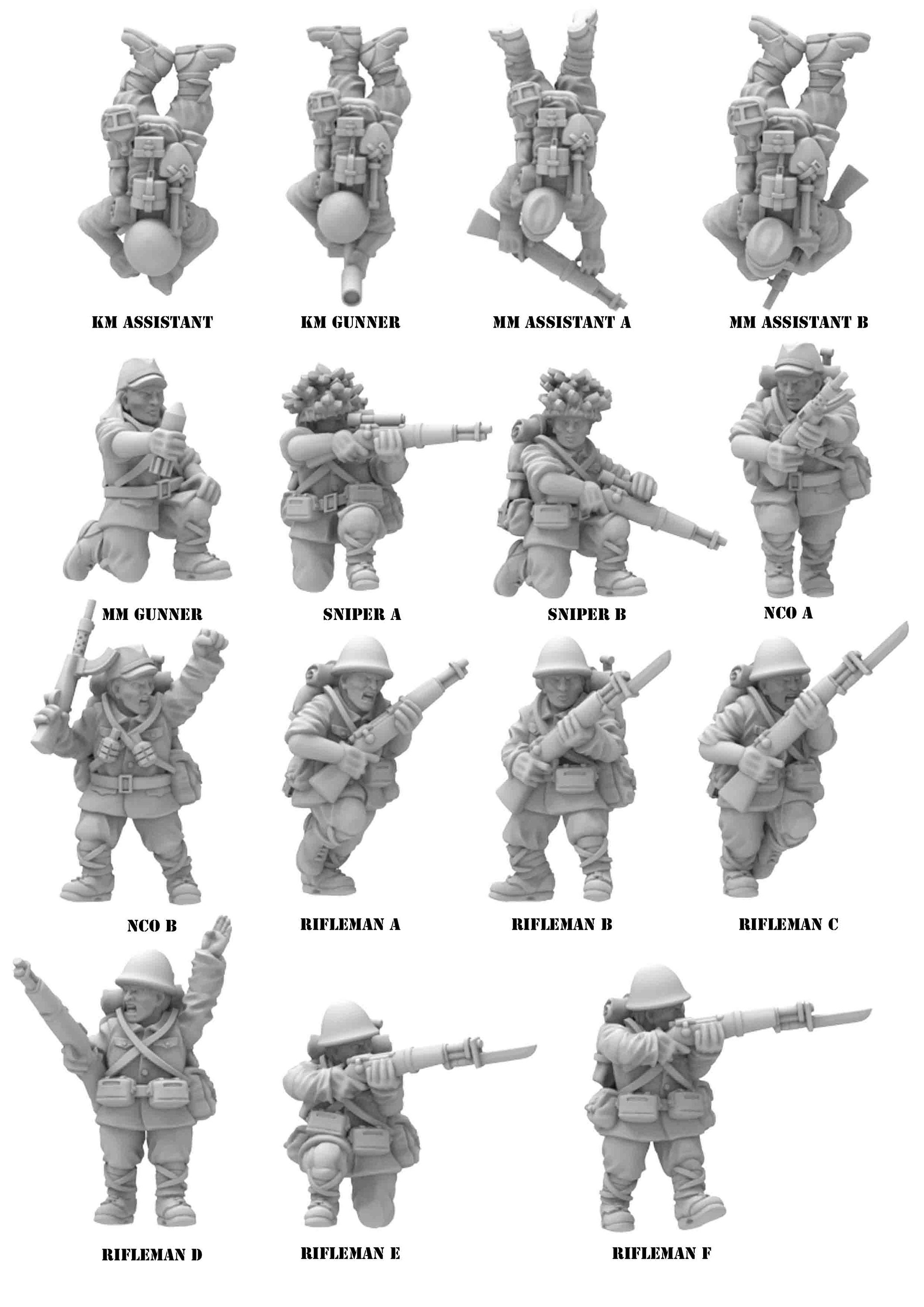 Imperial Japanese Army Infantry Forces for WW2 Games and Etsy