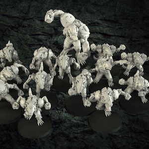 Ratmen Fantasy Football Team, Available Individually or in Saver Sets. Sculpted by Crosslances. Perfect for 28mm-32mm Tabletop Wargames
