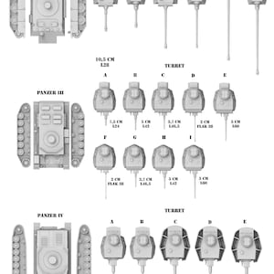 German Army Wermacht Armor Wave#1 for WW2 Games and Dioramas. Available in 15 and 28mm Scale for Popular Tabletop Wargames Sold Individually
