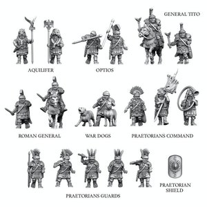 Imperial Roman forces for Ancient Games and Dioramas. Available in 15 and 28mm Scale for Popular Tabletop Wargames Sold Individually