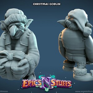 Christmas Goblin 28mm Scale Miniature perfect for Tabletop Gaming and Dioramas