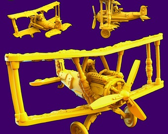 Goblin Biplane pour jeux de table et dioramas à l’échelle 6mm, 8mm, 28mm et 32mm !