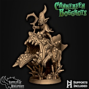 Frogrider #5 Cankerfen Boggrots by Battleyak for Tabletop Games, Dioramas and RPGs, made in 32mm heroic scale!