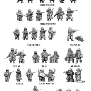 US Army Winter Forces for WW2 Games and Dioramas. Available in 15 and 28mm Scale for Popular Tabletop Wargames Sold singly or in saver sets