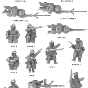 French Infantry Forces for WW2 Games and Dioramas. Available in 15 and 28mm Scale for Popular Tabletop Wargames Sold Individually