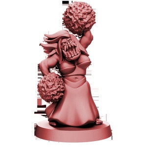 Pirate of the Orc Bay- Orc Cheerleader 3 with Pompoms
