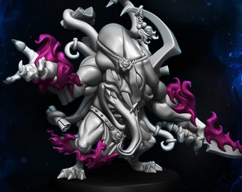 Arcane Caster Demon HQ from Wildmesh Games Available. Scaled for 28mm/32mm gaming