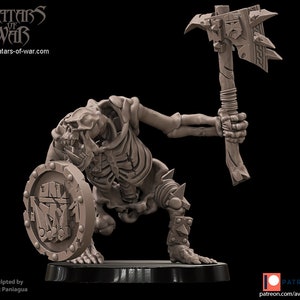 Orc Skeleton Warrior batch 2 #3 by Avatars of War, suitable for 28-32mm scale wargaming and hobbyists