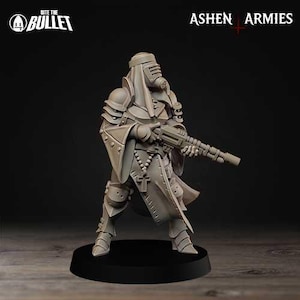 Sniper Priest (Rifle) Bullet Crusade Sanctified Legion from Bite the Bullet, Available in 28mm-32mm Scale for Tabletop Wargaming.