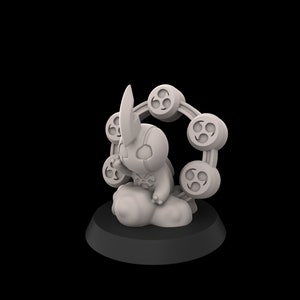 Lightning Elemental de Garnet Skies Campaign, esculpido por Hyper Minis, hecho para juegos de mesa y dioramas a escala de 28 mm o 32 mm