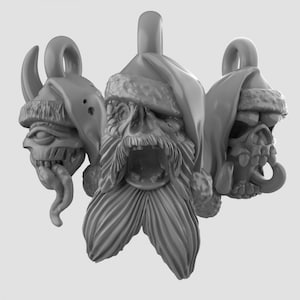 ¡Navidad / Navidad No muertos y adornos de cabeza de demonio! Duncan Shadow Luca Diseño para árboles y otras decoraciones! Comprar individualmente guardado en un conjunto