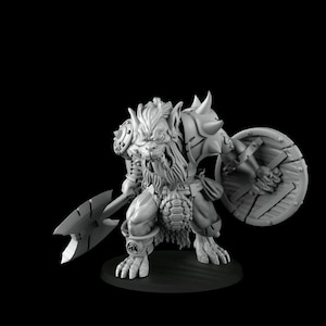 Bugbear with Axe and Shield