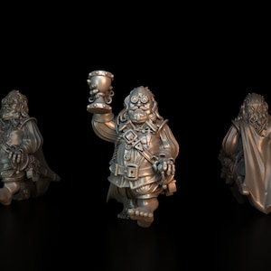 Don Quebeodo Halfling Noble (Small) 28mm-32mm Scale Miniatures Sculpted by Ezipion.  For Wargames