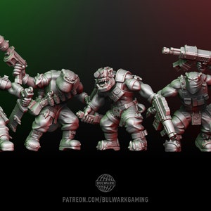 Space Ork Commando Boys for Tabletop Wargaming by Bulwark Games
