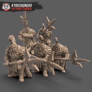 Roman Legionary Style Ogres with Halberds, made to 32mm scale, perfect for wargames and dioramas!
