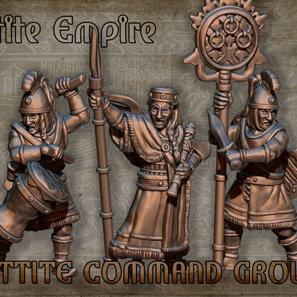 Hittite Empire Bronze Age Forces Sculpted by Red Copper Minis, Available in 15mm and 28mm scale for Historical Wargaming and Dioramas