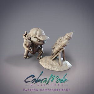 Fireworks Hanzaki Salamander Summer Fun Miniature for 32mm scale miniature wargaming and dioramas