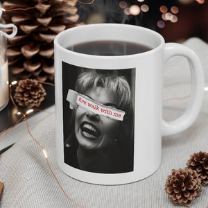 Twin Peaks Mug, Laura Palmer Mug, twin peaks tee, tv show, retro Mug, vintage Mug, Fire Walk With Me, David Lynch, Art Mug,aesthetic art Mug