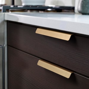 Lip Pull Cabinet Knobs,Curved Drawer Pulls,Invisible Cupboard Handles, Brass Kitchen Knobs,Bevel Sheet Pull,Modern Simple Pull,Barn Handles