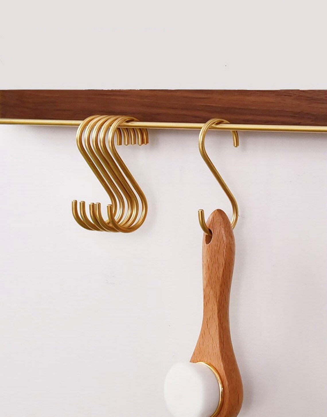 S Hooksolid Brass S Hook for Towel Barclothes Rackkitchen Etsy