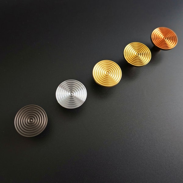 Circular/Circle Knobs,Ripple Knob,Texture Drawer Pulls,Round Cabinet Knobs,Brass/Silver/Gold/Matte Grey Nickel Knob,Dark Rose Gold Handles