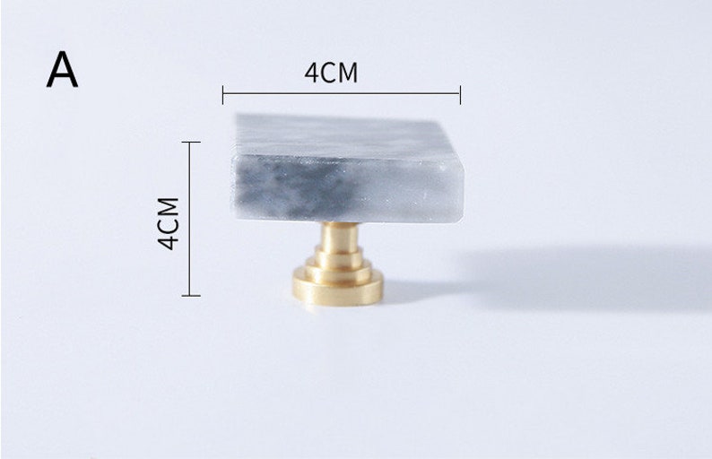 Marble Drawer Pulls Black White Marblebrass Etsy