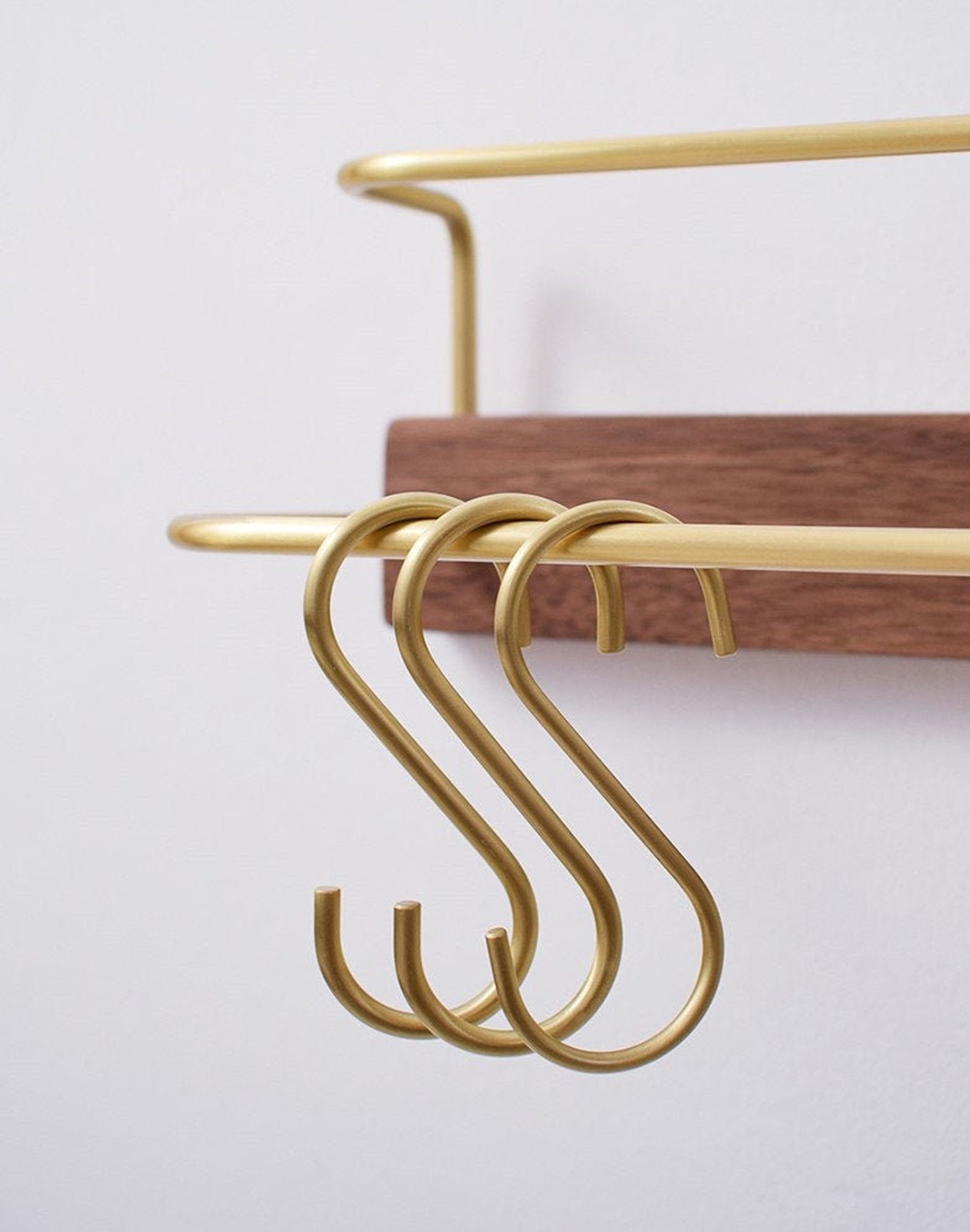 S Hooksolid Brass S Hook for Towel Barclothes Rackkitchen Etsy