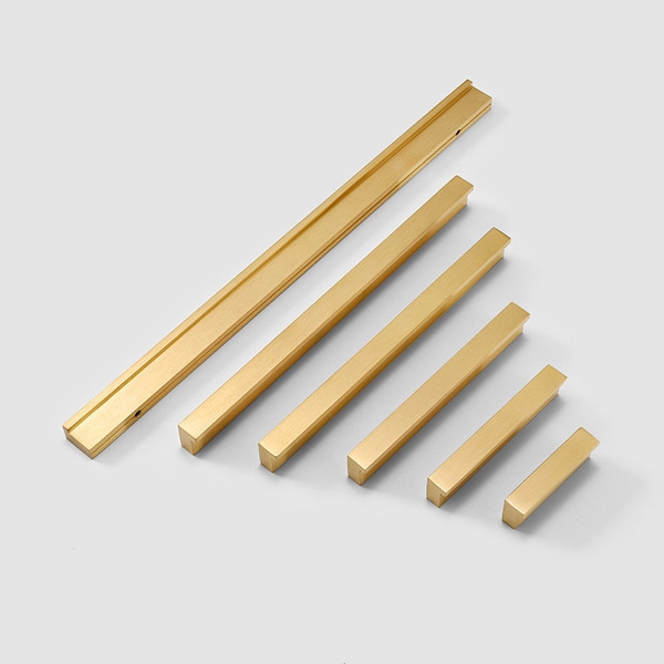 Solid Brass Minimalist Rectangular Handle,L Solid Cabinet Handles,Drawer Handles,Minimalist Pulls,Gold Drawer Pulls,Brass Bar Pull,Brief