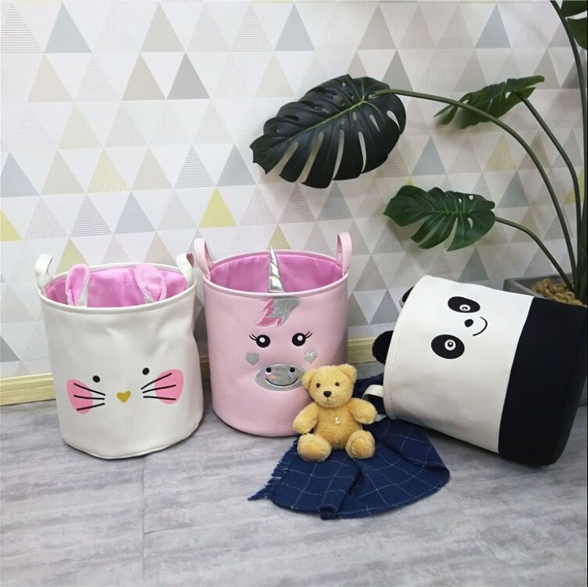 Schrank Organisatoren und Lagerung Wäschekorb rosa Cartoon | Etsy