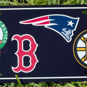 Boston Sports Life Custom Dye Sublimated License Plate