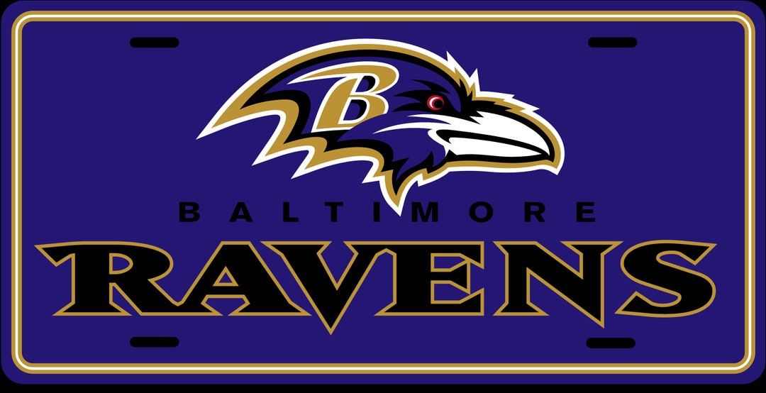 Baltimore Ravens Custom License Plate Etsy