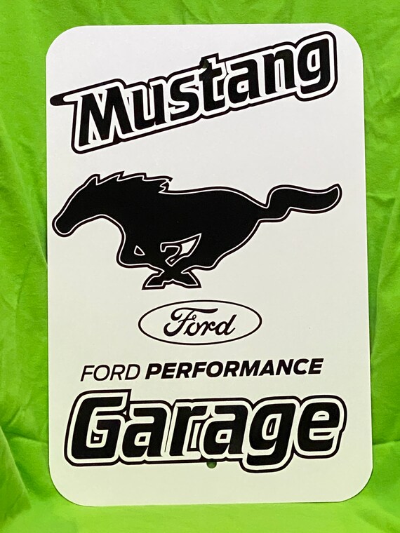 Mustang Garage Sign Etsy