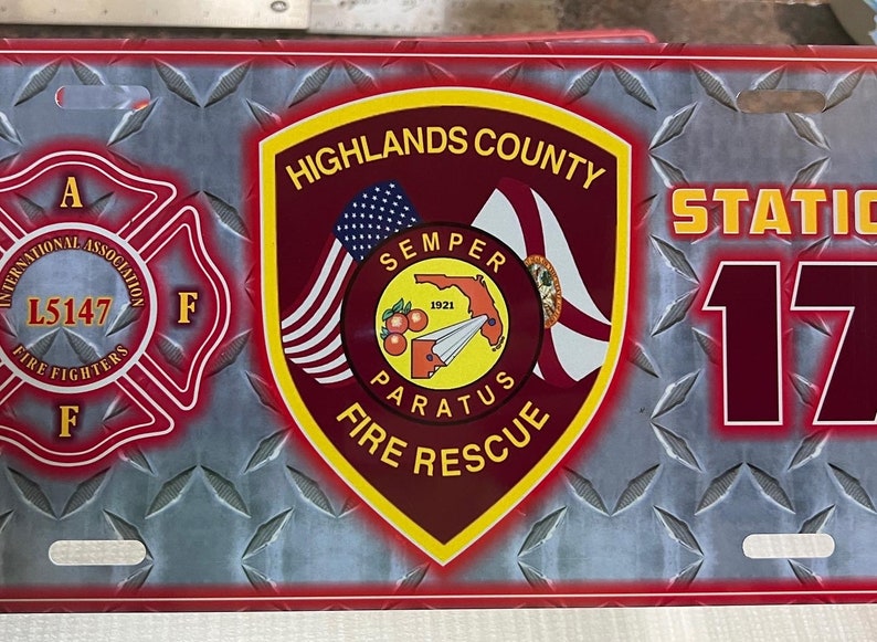 Firefighter License Plates at Precious Yates blog